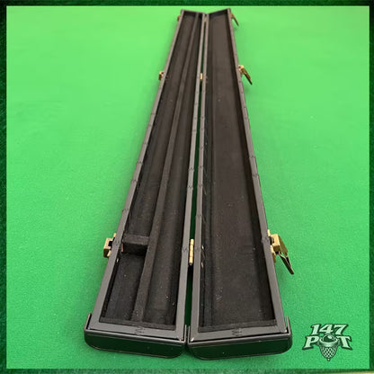 Black Block Leatherette 3/4 Length 57/58" Snooker/Pool Cue Case with Internal Black Lining :: Max 113cm Shaft