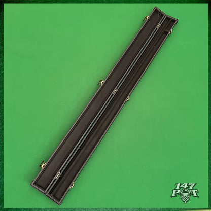 Black Block Leatherette 3/4 Length 57/58" Snooker/Pool Cue Case with Internal Black Lining :: Max 113cm Shaft