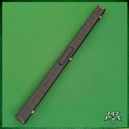 Black Block Leatherette 3/4 Length 57/58" Snooker/Pool Cue Case with Internal Black Lining :: Max 113cm Shaft