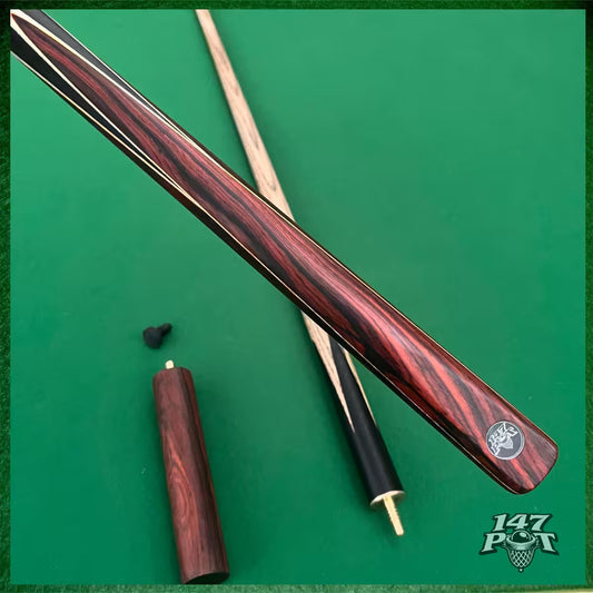 58" ¾ Joint Handmade Ash 9.5mm Tip Snooker/Pool Cue - Rubywood