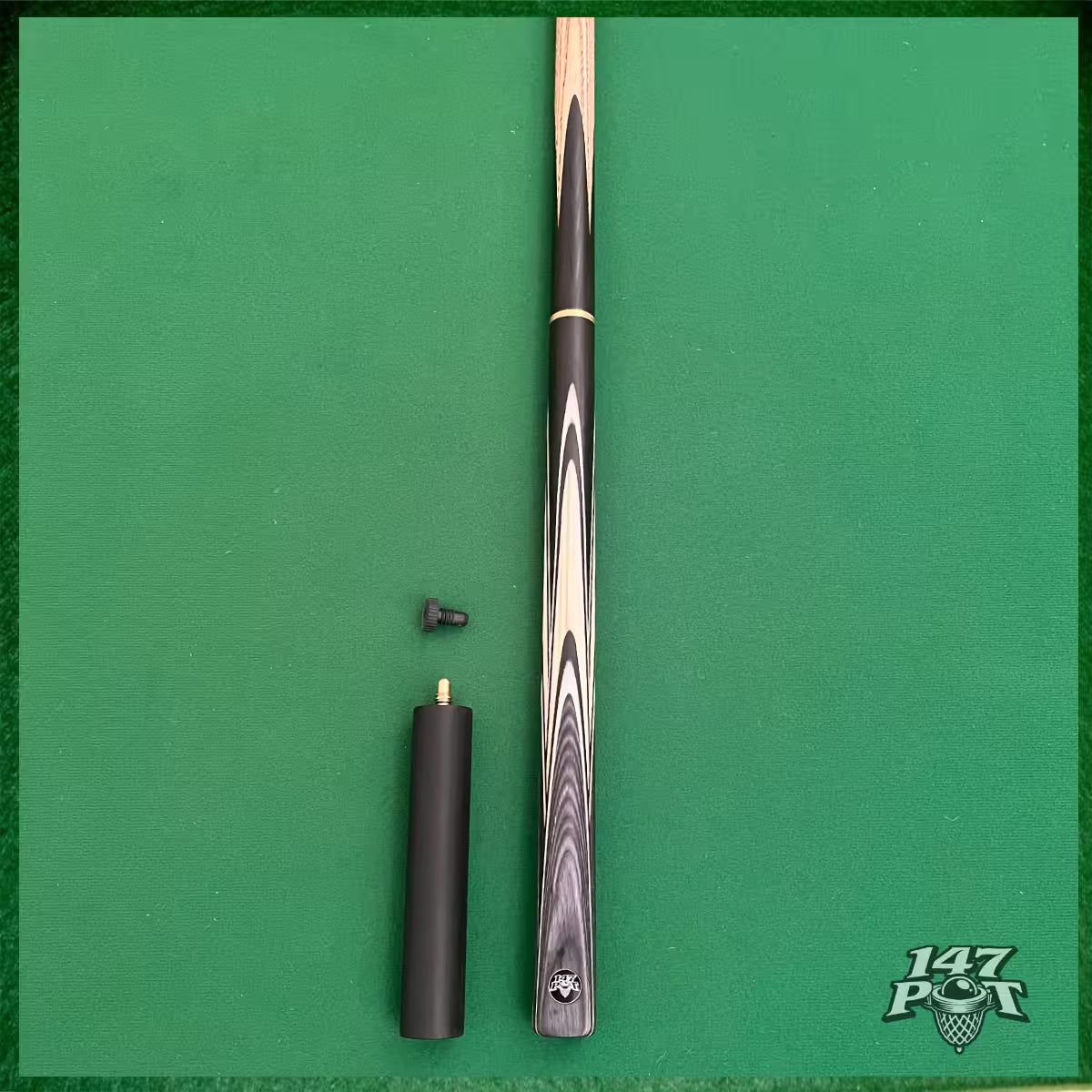 58" ¾ Joint Handmade Ash 9.5mm Tip Snooker/Pool Cue - Shadowcrest