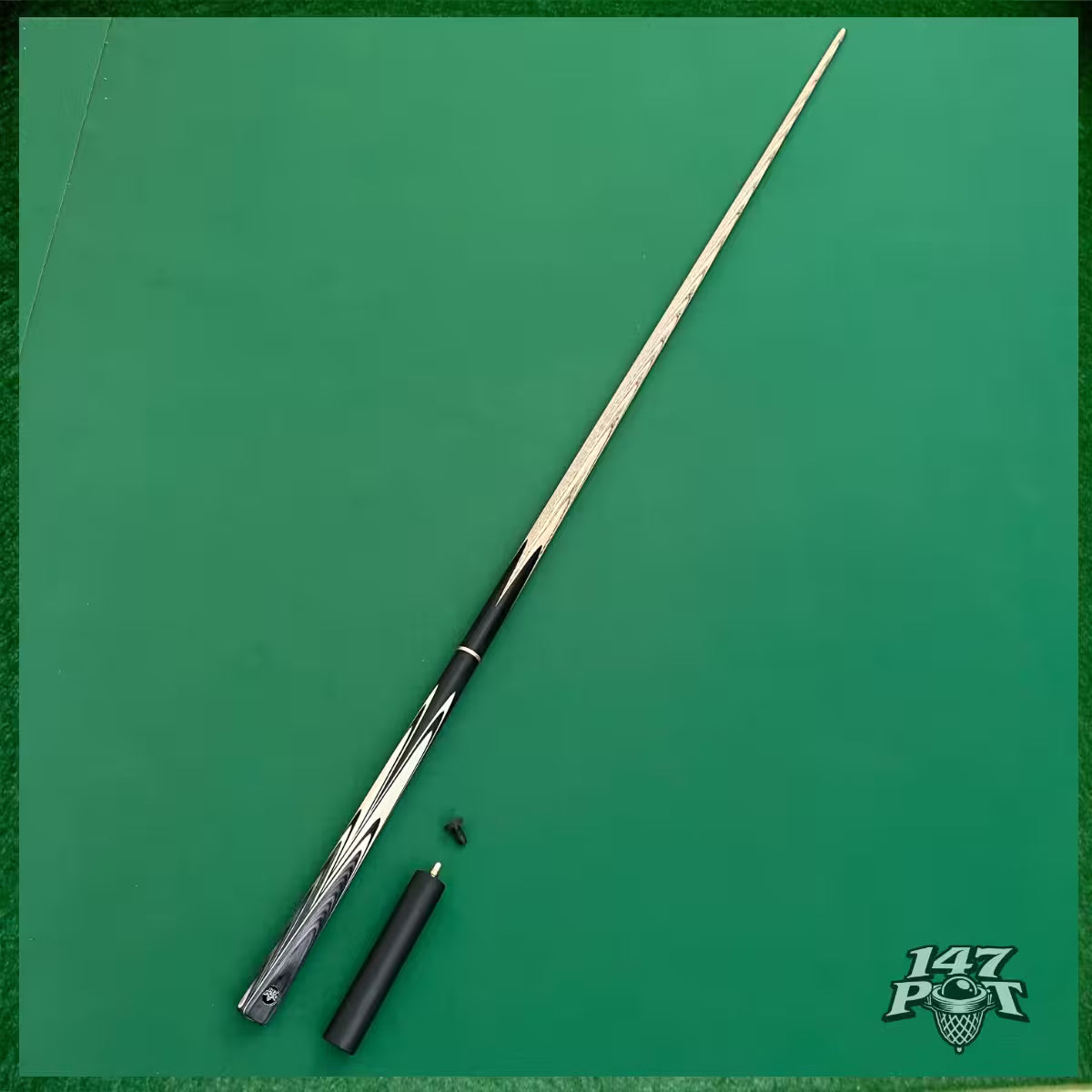 58" ¾ Joint Handmade Ash 9.5mm Tip Snooker/Pool Cue - Shadowcrest