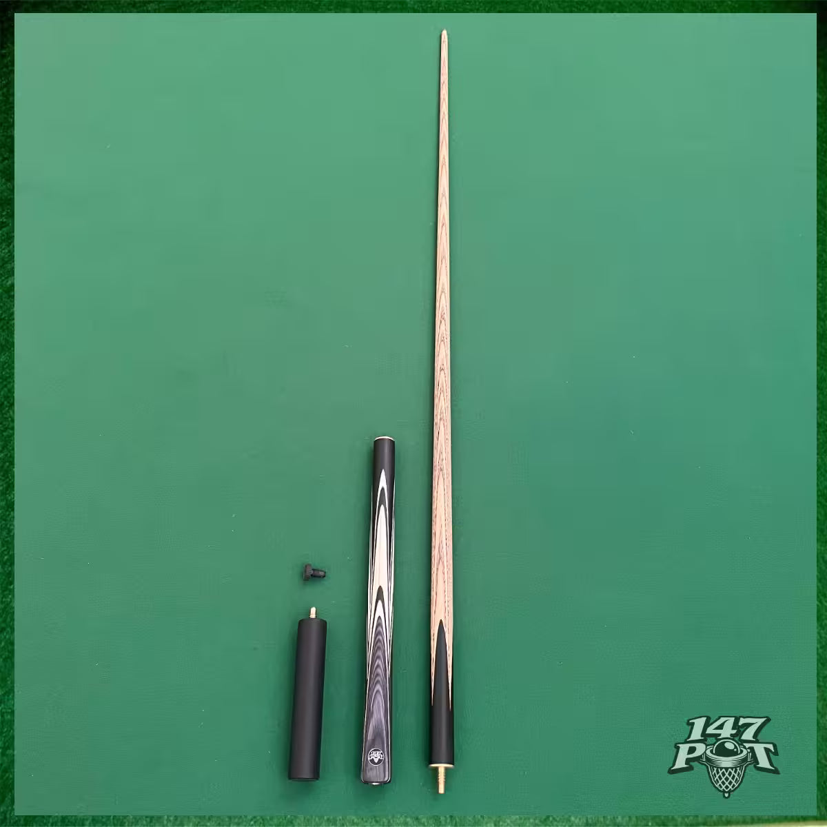 58" ¾ Joint Handmade Ash 9.5mm Tip Snooker/Pool Cue - Shadowcrest
