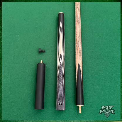 58" ¾ Joint Handmade Ash 9.5mm Tip Snooker/Pool Cue - Shadowcrest