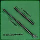 With 17” to 27” Telescopic Extension