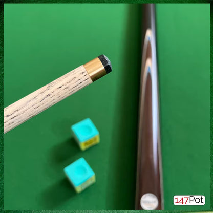 57" 2-Piece Handmade Ash 9.5mm Tip Exotic Splice Snooker Pool Cue - Pathline Series
