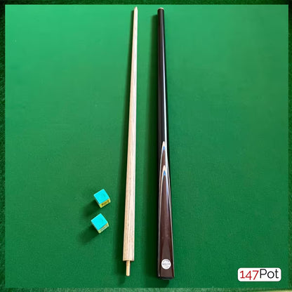 57" 2-Piece Handmade Ash 9.5mm Tip Exotic Splice Snooker Pool Cue - Pathline Series