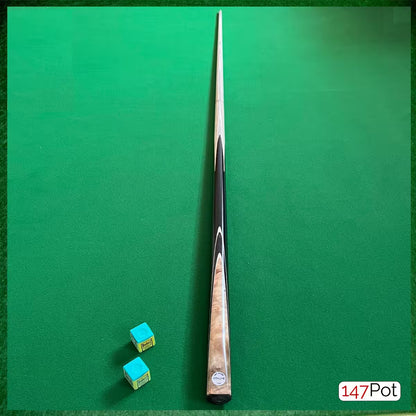 58" 2-Piece Handmade Ash 9.5mm Tip Burl Splice Snooker Pool Cue - Pathline Series