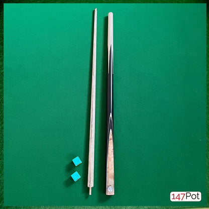 58" 2-Piece Handmade Ash 9.5mm Tip Burl Splice Snooker Pool Cue - Pathline Series