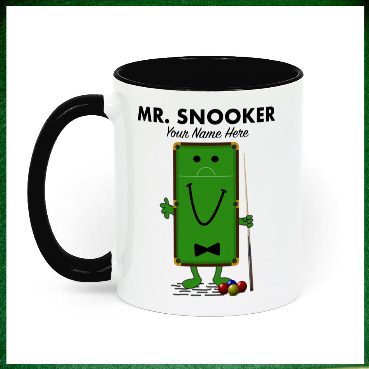 Mr.Snooker Personalised Novelty 11oz Mug || Mug, Coaster & Set Options