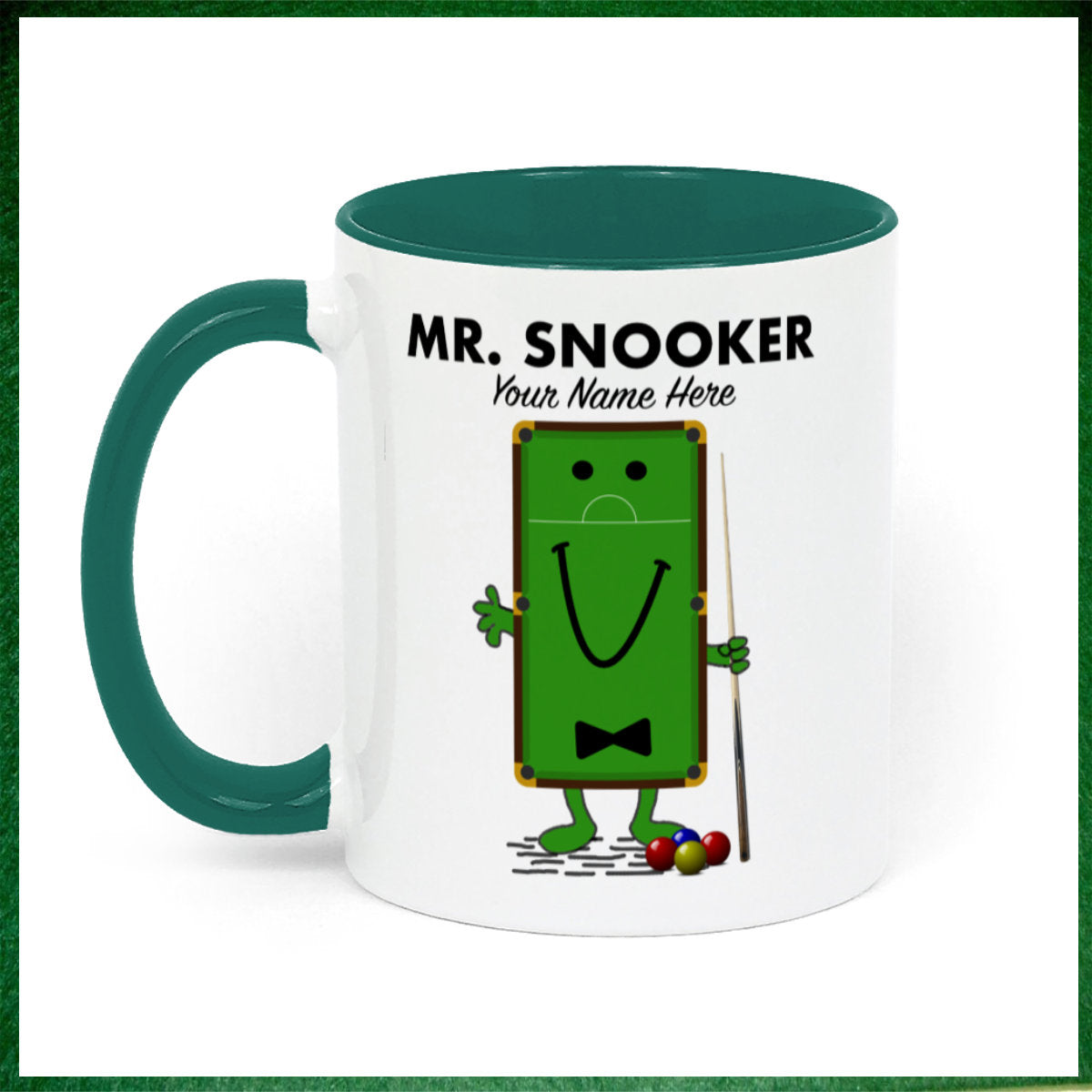 Mr.Snooker Personalised Novelty 11oz Mug || Mug, Coaster & Set Options