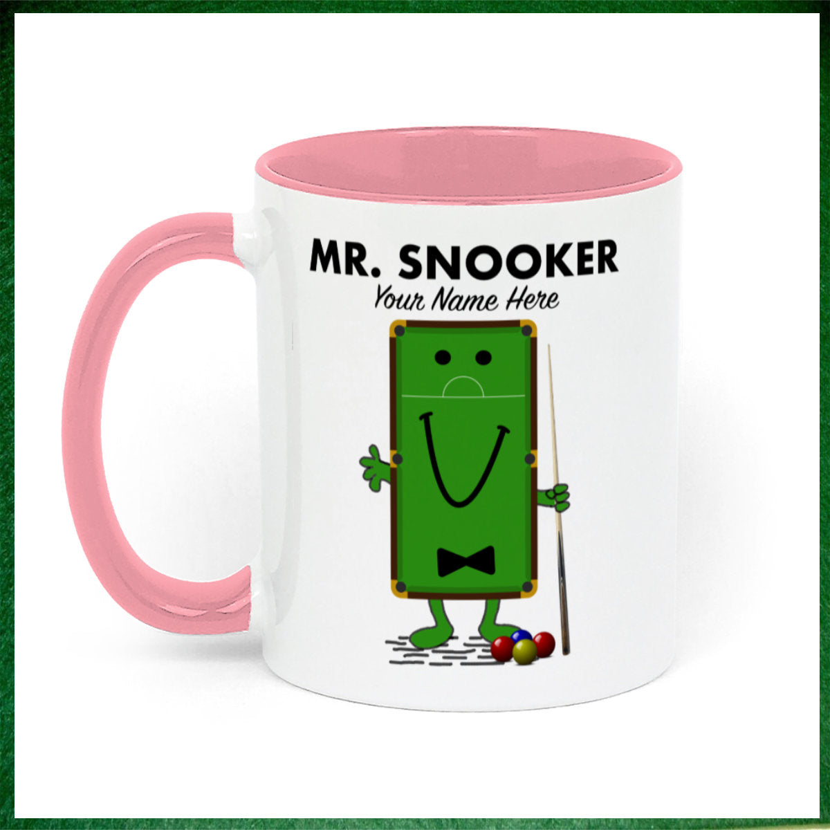 Mr.Snooker Personalised Novelty 11oz Mug || Mug, Coaster & Set Options