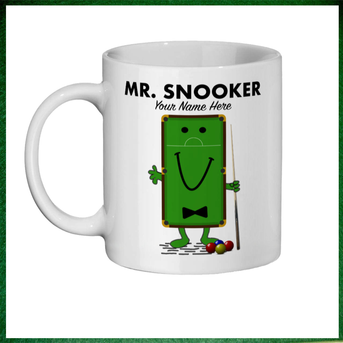 Mr.Snooker Personalised Novelty 11oz Mug || Mug, Coaster & Set Options