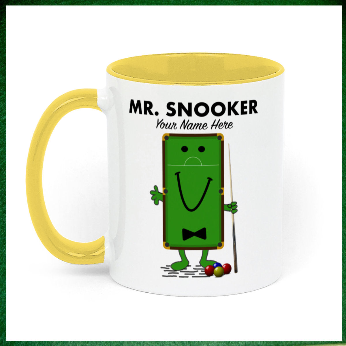 Mr.Snooker Personalised Novelty 11oz Mug || Mug, Coaster & Set Options