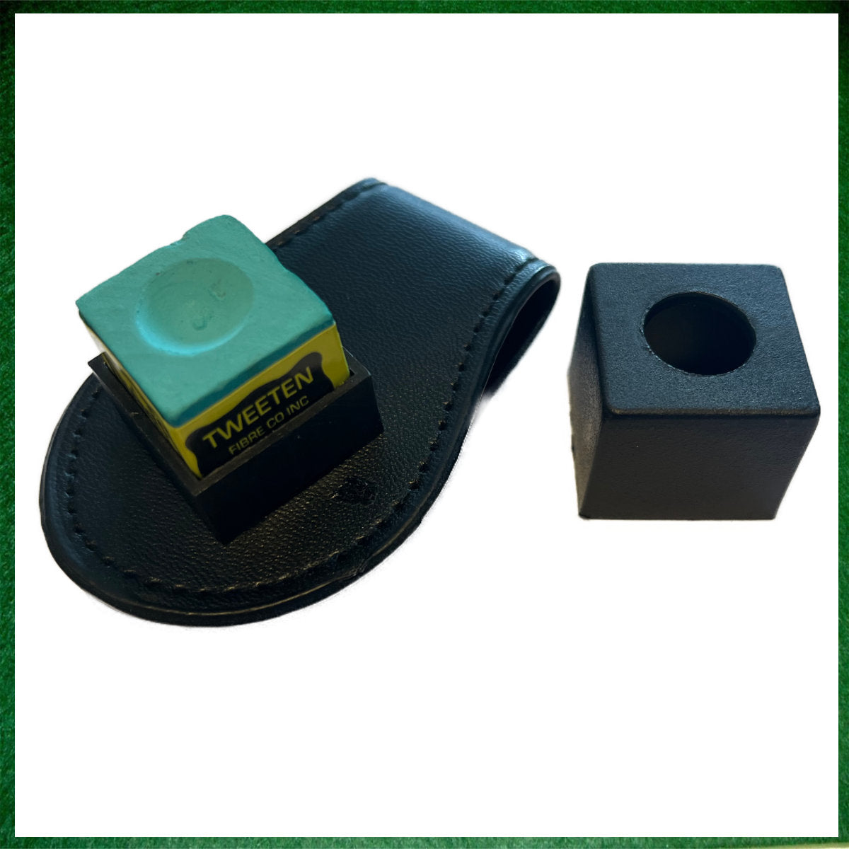 Magnetic Leather Chalk Holder with Flexible Belt Clip