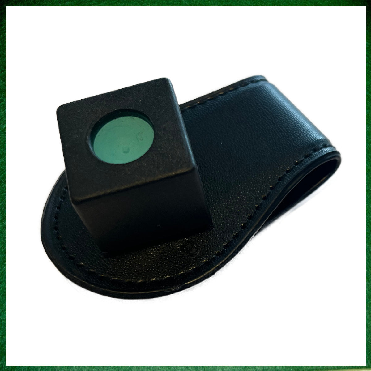 Magnetic Leather Chalk Holder with Flexible Belt Clip