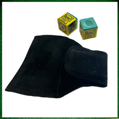 Leather Chalk Pouch With Flexible Belt Hook