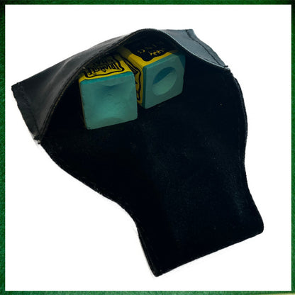 Leather Chalk Pouch With Flexible Belt Hook