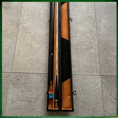 57" Snooker/Pool Cue + Case + Extensions Bundle :: Premium Dark Tan Style