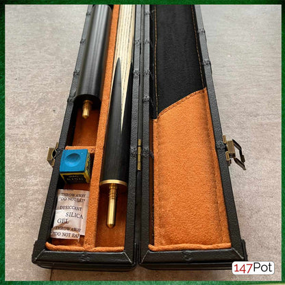 57" Snooker/Pool Cue + Case + Extensions Bundle :: Rainbow Multicolour