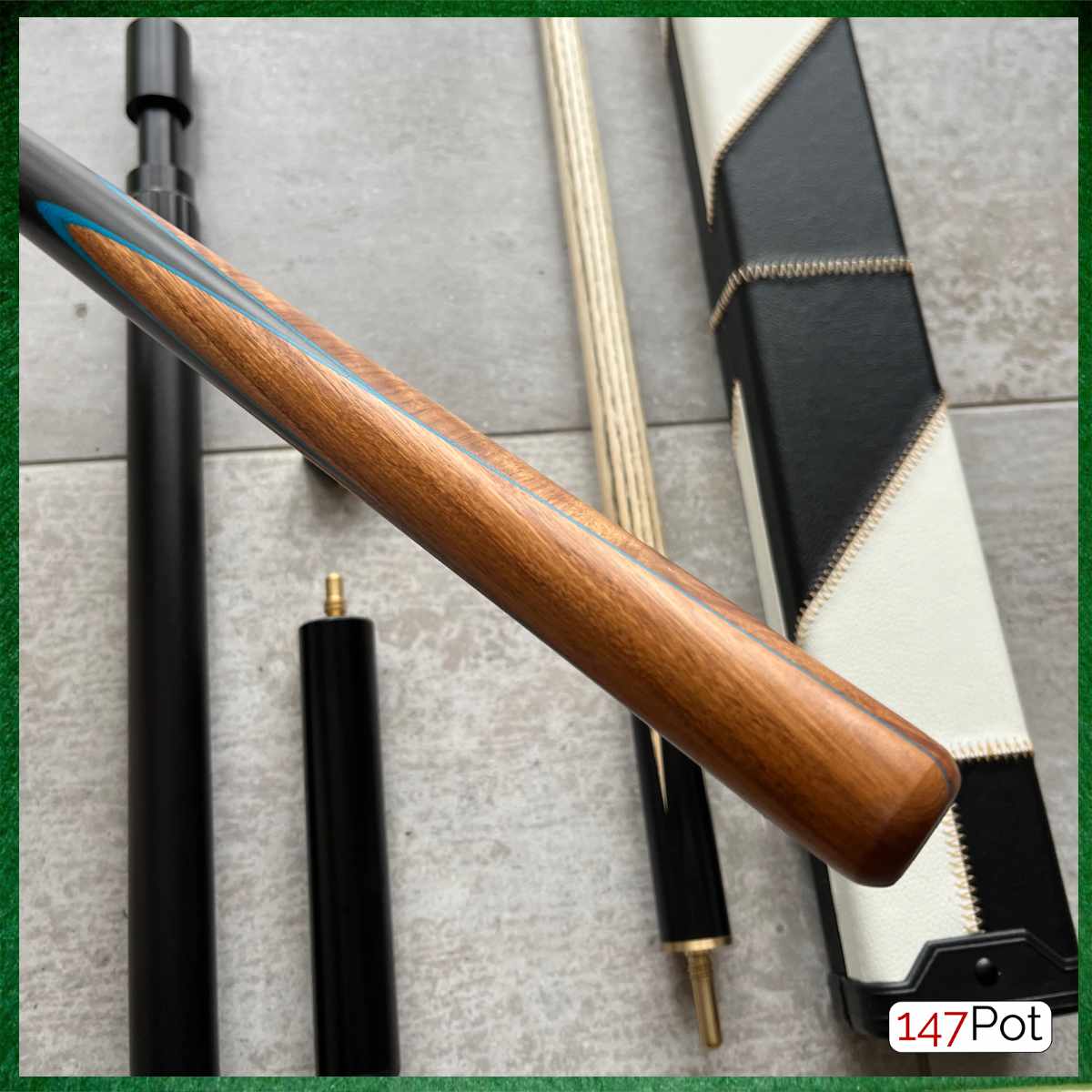 Ash Snooker Cue with Brass Ferrule