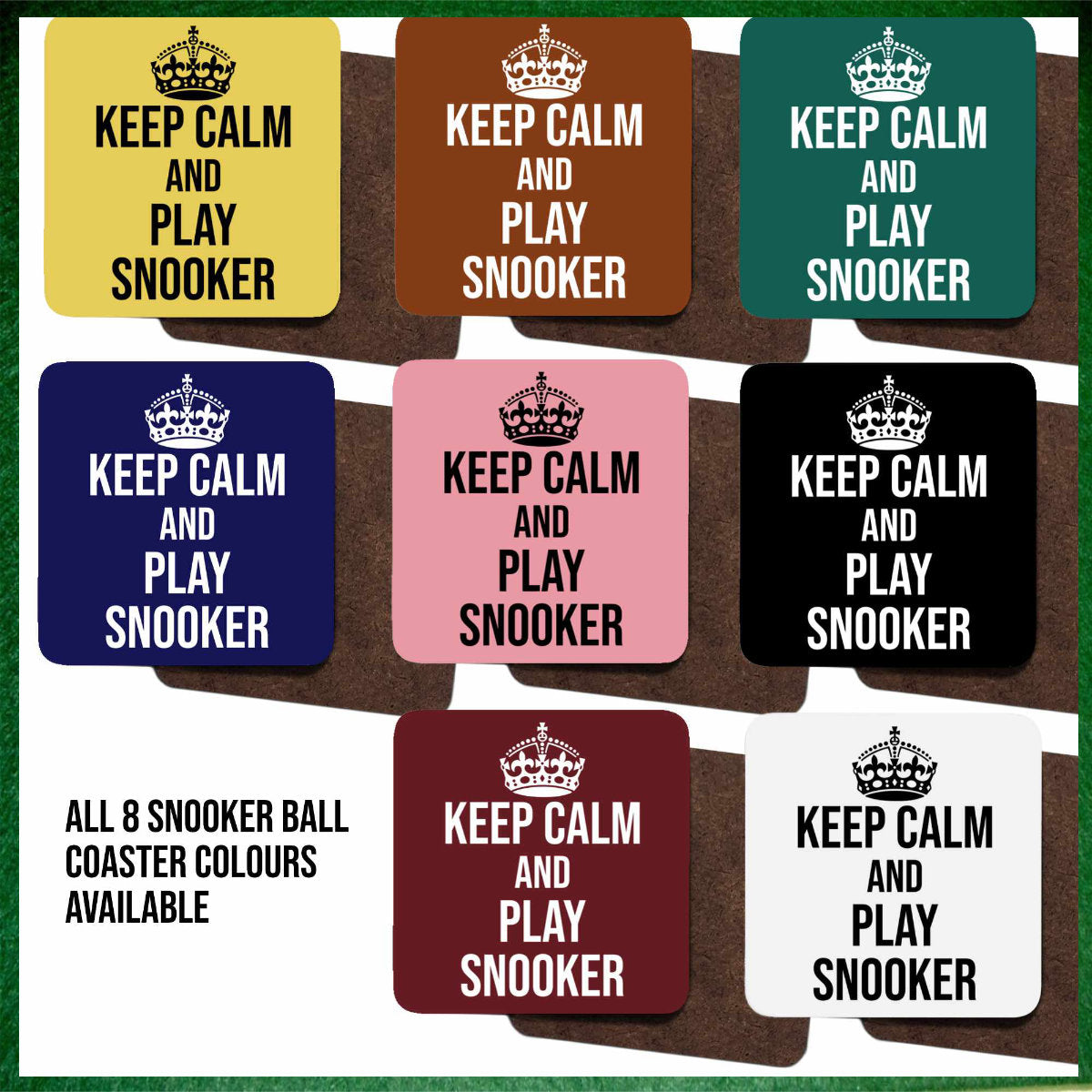 Keep Calm and Play Snooker 11oz Mug || Mug, Coaster & Set Options