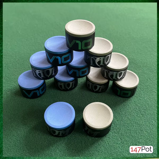TAOM V10 Snooker Pool Billiard Cue Chalk – 1xBlue
