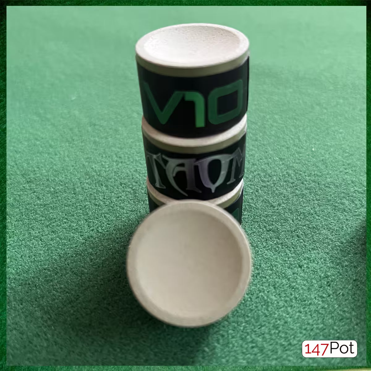 TAOM V10 Snooker Pool Billiard Cue Chalk – 1xGreen