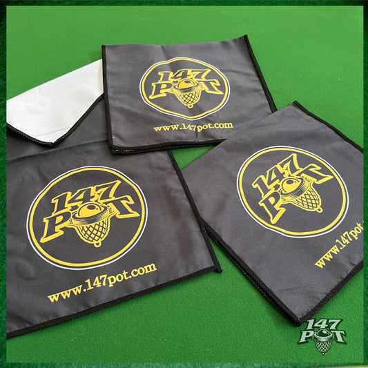 147Pot Microfibre Suede Cue Towel – 45x25cm - 1xBlack