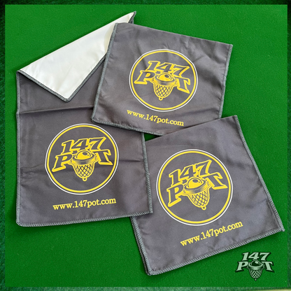 147Pot Microfibre Suede Cue Towel – 45x25cm - 1xGrey