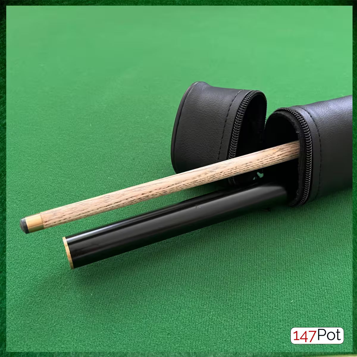 2-Piece Snooker Cue Case with Internal Partitioned Protective Walling