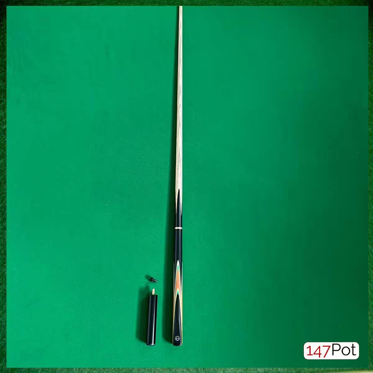 58" Emerald Green Arrows 3/4 Joint Elk Master 9.5mm Tip Snooker/Pool Cue