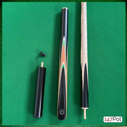 58" Emerald Green Arrows 3/4 Joint Elk Master 9.5mm Tip Snooker/Pool Cue