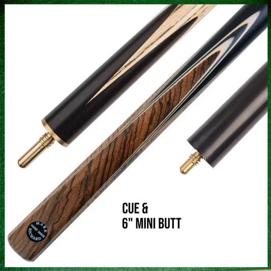 57" Zebreano Dark Tan 3/4 Jointed Snooker/Pool Cue