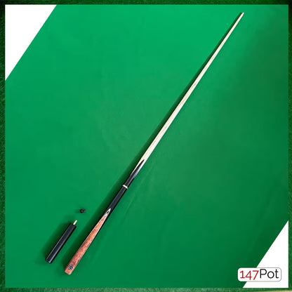 58" Burl Chestnut Inlay 3/4 Joint Elk Master 9.5mm Tip Snooker/Pool Cue